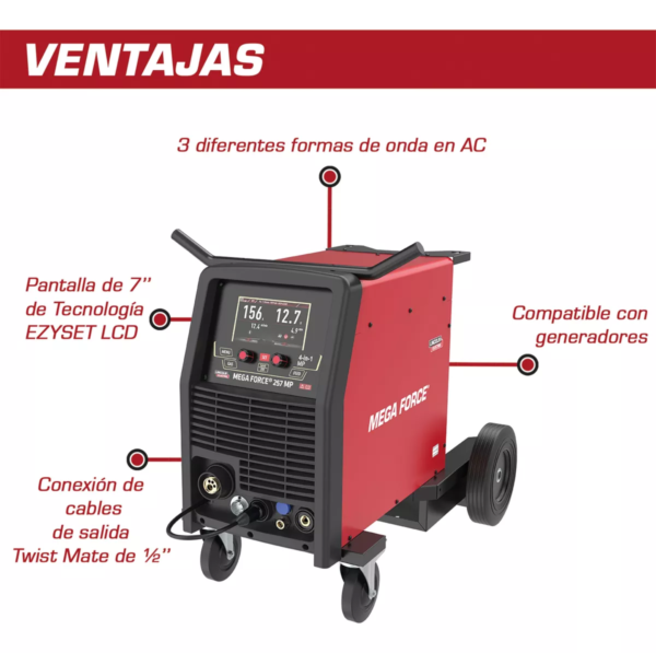 Soldadora Mega Force 257 MP Lincoln Electric - Image 3
